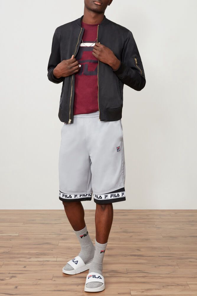 Fila Shorts Mens Grey - Tag - Philippines 0124839-PK